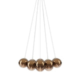 Random Cloud 14 Lights Suspension Small Glossy Bronze By Lodes
