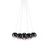 Random Cloud 14 Lights Suspension Small Glossy Smoke By Lodes