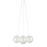 Random Cloud 7 Lights Suspension Medium Frosted White By Lodes