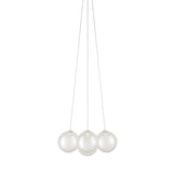 Random Cloud 7 Lights Suspension Small Frosted White By Lodes