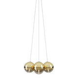 Random Cloud 7 Lights Suspension Small Gold By Lodes