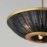 Rattan Pendant Light By Maxim Lighting Detailed View