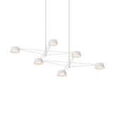 Ray Chandelier Large Warm Gray Warm Gray Aluminium By Sonneman