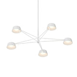 Ray Chandelier Medium Warm Gray Warm Gray Aluminium By Sonneman