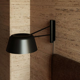 Ray Wall Lamp Satin Black Satin Black Alumimium Short By Sonneman Detailed View