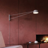 Ray Wall Lamp Warm Gray Warm Gray Alumimium Long By Sonneman Lifestyle View