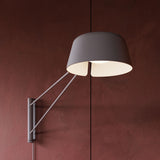 Ray Wall Lamp Warm Gray Warm Gray Alumimium Long By Sonneman Side View