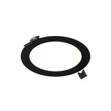 Reach Round LED Recessed Panel by Dals - 6 Inch, Black