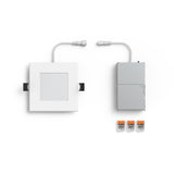 Reach Square LED Recessed Panel by Dals - White