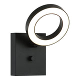 Realm Wall Sconce 5 Inch Black
