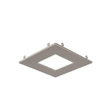 Recessed Trim Ring by Dals - 4 Inch Square, Satin Nickel