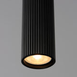 Reeds Stem Hung Pendant Light Black By ET2 - Detailed View
