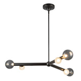 Reese Chandelier — 41 Inch, Urban Bronze, Smoked Glass