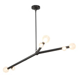 Reese Chandelier — 53 Inch, Urban Bronze, Opal Glass