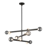 Reese Two Tier Chandelier — Urban Bronze, Smoked Glass