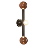 Reese Vanity Light — Urban Bronze, Amber Glass