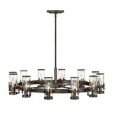 Reeve Medium Single Tier Chandelier - Black Oxide - by Hinkley