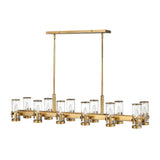 Reeve Medium Twelve Light Linear - Heritage Brass - by Hinkley