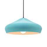 Reflecting Pool-Black Cord Crease Large Ceramic Pendant by Justice Design