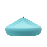 Reflecting Pool-Black Cord Crease Large Ceramic Pendant by Justice Design