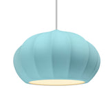Oval Fluted Ceramic Pendant