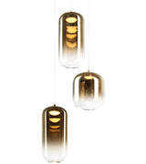 Refrax 3 Light Chandelier Aged Gold Brass By Matteo - Front View