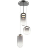 Refrax 3 Light Chandelier Matte Black By Matteo