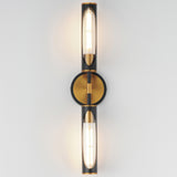 Regent 2-Light Bath Vanity Black Antique Brass By Maxim Lighting - With Light