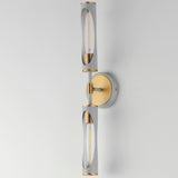 Regent 2-Light Bath Vanity Frensch Gray Natural Antique Brass By Maxim Lighting - Side View