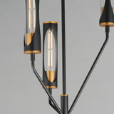 Regent 3-Light Pendant Black Antique Brass By Maxim Lighting - Detailed View