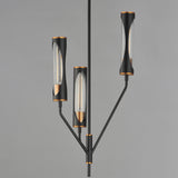 Regent 3-Light Pendant Black Antique Brass By Maxim Lighting - Front View