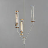 Regent 3-Light Pendant Frensh Grey Natural Aged Brass By Maxim Lighting - Front View