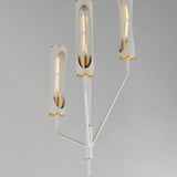 Regent 3-Light Pendant Frensh Grey Natural Aged Brass By Maxim Lighting - Side View2