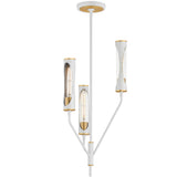 Regent 3-Light Pendant Frensh Grey Natural Aged Brass By Maxim Lighting