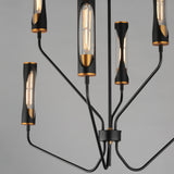 Regent Chandelier Black Antique Brass 6 Lights By Maxim Lighting - Detailed View