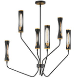 Regent Chandelier Black Antique Brass 6 Lights By Maxim Lighting