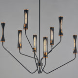 Regent Chandelier Black Antique Brass 8 Lights By Maxim Lighting - With Light