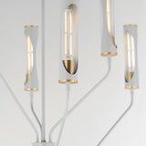 Regent Chandelier French Gray Natural Aged Brass 6 Lights By Maxim Lighting - Detailed View