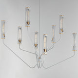 Regent Chandelier Frensh Grey Natural Aged Brass 8 Lights By Maxim Lighting - Front View1