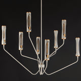 Regent Chandelier Frensh Grey Natural Aged Brass 8 Lights By Maxim Lighting - Front View