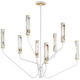 Regent Chandelier Frensh Grey Natural Aged Brass 8 Lights By Maxim Lighting