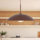 Regent Pendant Light Burgundy By Kuzco - Lifestyle View