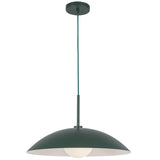 Regent Pendant Light Pine Green By Kuzco - Front View
