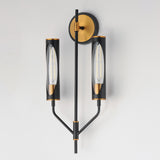 Regent Wall Sconce Black / Antique Brass by Maxim Lighting