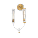 Regent Wall Sconce Light French Gray / Natural Aged Brass by Maxim Lighting