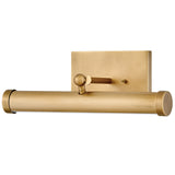 Regis Picture Light By Hinkley Small Heritage Brass Top View