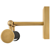 Regis Picture Light Large Heritage Brass Black By Hinkley Side View