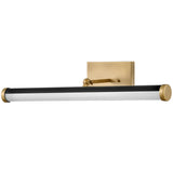 Regis Picture Light Medium Heritage Brass Black By Hinkley Side View