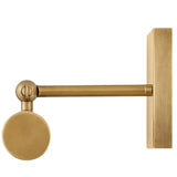 Regis Picture Light Medium Heritage Brass Gloss White By Hinkley Side View