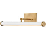 Regis Picture Light Medium Heritage Brass Gloss White On By Hinkley